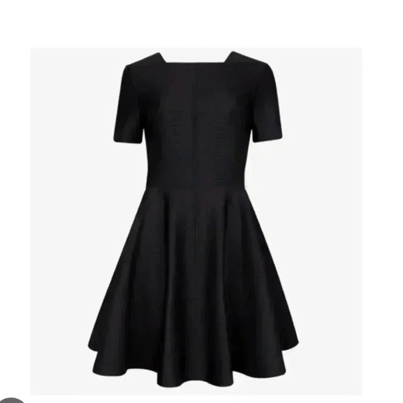 Ted BakerWomens Black Melisse Embossed Neoprene Dress Size 4 - Picture 3 of 13
